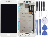 Voor Meizu Pro 6 LCD-scherm en Digitizer Volledige montage met frame (wit)