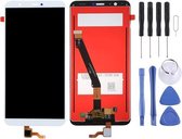 Lcd-scherm en digitizer volledige montage voor Huawei P Smart (Enjoy 7S) (wit)