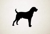 Silhouette hond - Central Asian Shepherd Dog - Centraal-Aziatische herdershond - L - 75x94cm - Zwart - wanddecoratie
