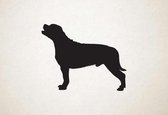 Silhouette hond - Perro De Presa Mallorquin - L - 75x95cm - Zwart - wanddecoratie