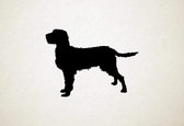 Silhouette hond - Istrian Coarse-haired Hound - Istrische ruwharige hond - S - 44x60cm - Zwart - wanddecoratie