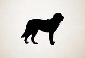 Silhouette hond - Maremma Sheepdog - Maremma Herdershond - M - 60x78cm - Zwart - wanddecoratie