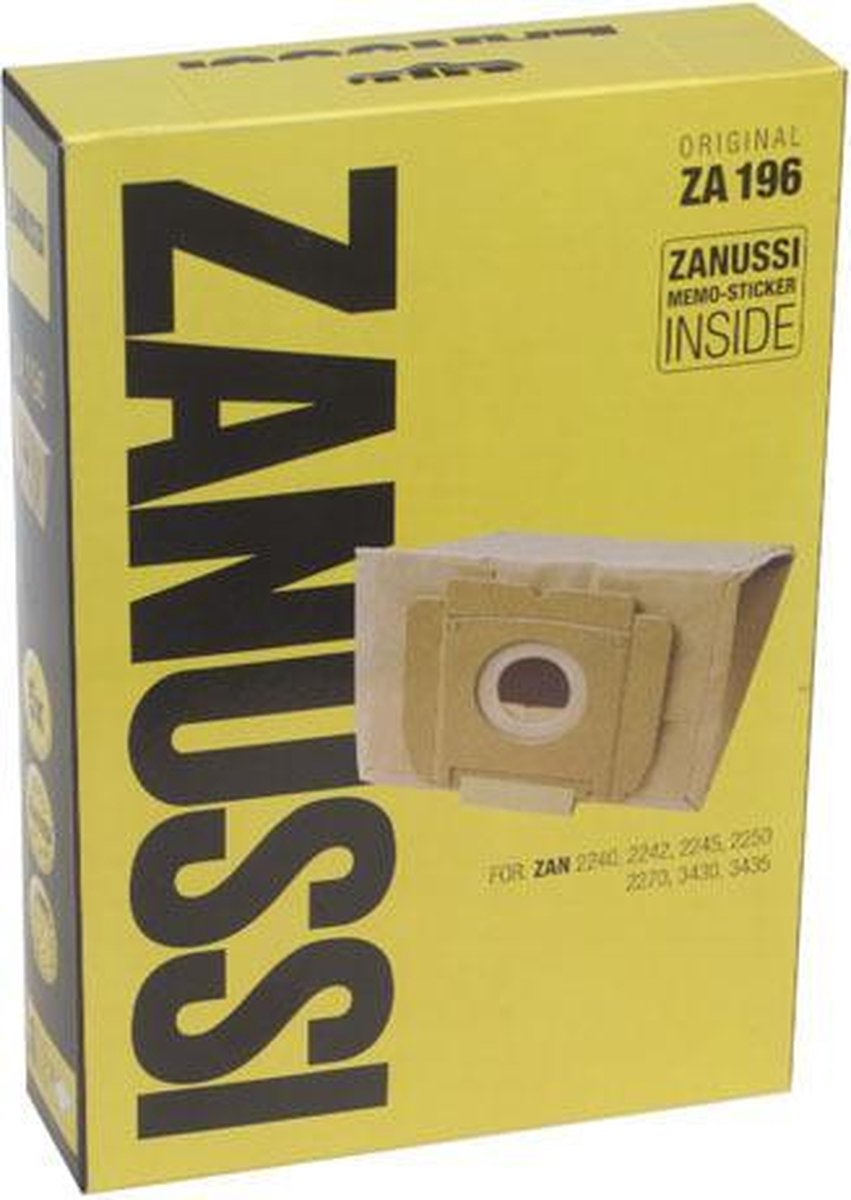 ZANUSSI - STOFZAK ZANUSSI 3712 ORIGINEEL 5 STUKS + 1 MICRO-FILTER - 9002565506