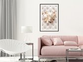 Artgeist - Schilderij - Lilies On Leather Upholstery - Multicolor - 40 X 60 Cm