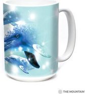 The Mountain 15 oz. Ceramic Mug - Dolphin Play