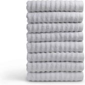 Pure4u Onda Handdoekset - 8 stuks - Wit - 50x100cm
