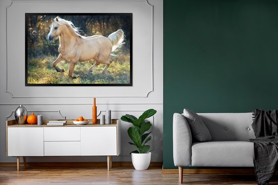 Fotolijst incl. Poster - Paard - Natuur - Bruin - 120x80 cm - Posterlijst