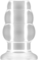 No.50 - Medium Hollow Tunnel Butt Plug - 4 Inch - Translucent - Butt Plugs & Anal Dildos -
