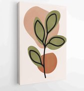 Botanical abstract art backgrounds vector. Summer square banner 2 - Moderne schilderijen – Vertical – 1931385656 - 50*40 Vertical