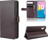 FONU Luxe Echt Leren Boekmodel Hoesje Samsung Galaxy Note 10 Plus - Bruin