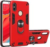 Voor Xiaomi Rdemi S2 / Y2 2 in 1 Armor Series PC + TPU beschermhoes met ringhouder (rood)
