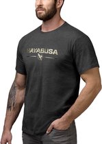 Hayabusa Metallic Logo T-Shirt Zwart Goud Kies uw maat: XXL