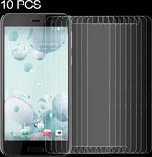 10 STKS voor HTC U Play 0.26mm 9 H Oppervlaktehardheid Explosieveilig Niet-volledig scherm Gehard glas Schermfilm