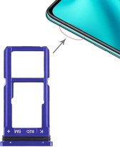 SIM-kaartvak + SIM-kaartvak / Micro SD-kaartvak voor OPPO R15 (blauw)