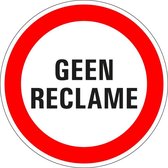 Geen reclame sticker 400 mm