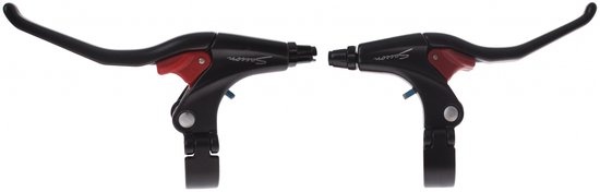 Foto: Saccon remgrepenset v brake 3 vinger zwart aluminium 2 delig
