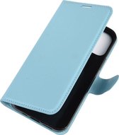 Apple iPhone 12 Mini Hoesje - Mobigear - Classic Serie - Kunstlederen Bookcase - Blauw - Hoesje Geschikt Voor Apple iPhone 12 Mini