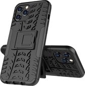 Apple iPhone 12 Pro Max Hoesje - Mobigear - Tire Serie - Hard Kunststof Backcover - Zwart - Hoesje Geschikt Voor Apple iPhone 12 Pro Max