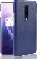 Mobigear Krokodil Hardcase voor de OnePlus 7 Pro - Blauw