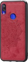 Xiaomi Redmi Note 7 Hoesje - Mobigear - Mandala Serie - Hard Kunststof Backcover - Rood - Hoesje Geschikt Voor Xiaomi Redmi Note 7