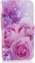 Sony Xperia L3 Hoesje - Mobigear - Design Serie - Kunstlederen Bookcase - Roses - Hoesje Geschikt Voor Sony Xperia L3