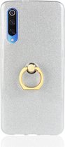 Xiaomi Mi 9 Hoesje - Mobigear - Glitter Ring Serie - Hard Kunststof Backcover - Zilver - Hoesje Geschikt Voor Xiaomi Mi 9