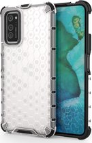 Samsung Galaxy S20 Plus Hoesje - Mobigear - Honeycomb Serie - Hard Kunststof Backcover - Wit - Hoesje Geschikt Voor Samsung Galaxy S20 Plus