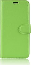 Motorola Moto G8 Plus Hoesje - Mobigear - Classic Serie - Kunstlederen Bookcase - Groen - Hoesje Geschikt Voor Motorola Moto G8 Plus