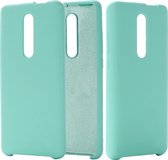 Xiaomi Mi 9T Pro Hoesje - Mobigear - Rubber Touch Serie - Hard Kunststof Backcover - Turquoise - Hoesje Geschikt Voor Xiaomi Mi 9T Pro