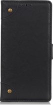 LG K50 Hoesje - Mobigear - Ranch Serie - Kunstlederen Bookcase - Zwart - Hoesje Geschikt Voor LG K50