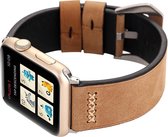 Mobigear Retro Bandje Geschikt voor Apple Watch 41mm / 40mm / 38mm - Bruin