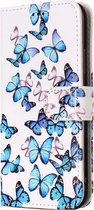 Apple iPhone XS Hoesje - Mobigear - Design Serie - Kunstlederen Bookcase - Butterfly - Hoesje Geschikt Voor Apple iPhone XS