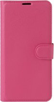 Sony Xperia XZ Premium Hoesje - Mobigear - Classic Serie - Kunstlederen Bookcase - Magenta - Hoesje Geschikt Voor Sony Xperia XZ Premium