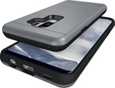 Samsung Galaxy S9+ Hoesje - Mobigear - Card Serie - Hard Kunststof Backcover - Grijs - Hoesje Geschikt Voor Samsung Galaxy S9+