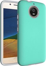 Motorola Moto G6 Hoesje - Mobigear - Antislip Serie - Hard Kunststof Backcover - Turquoise - Hoesje Geschikt Voor Motorola Moto G6