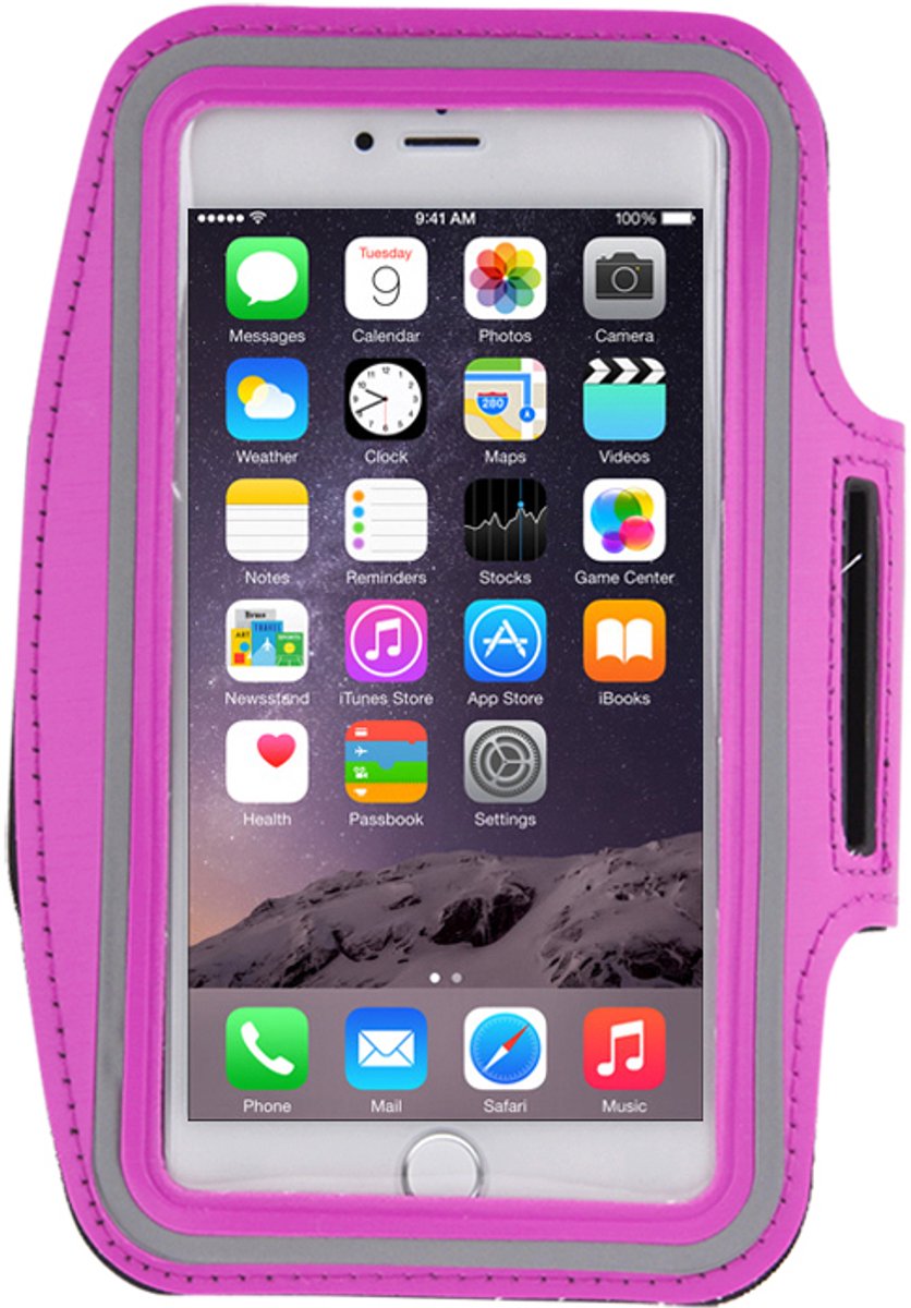 Mobigear Sportarmband Magenta iPhone 8 Plus / 7 Plus / 6(s) Plus