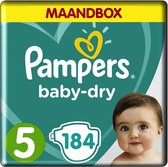 Pampers - Baby Dry - Maat 5 - Maandbox - 184 luiers