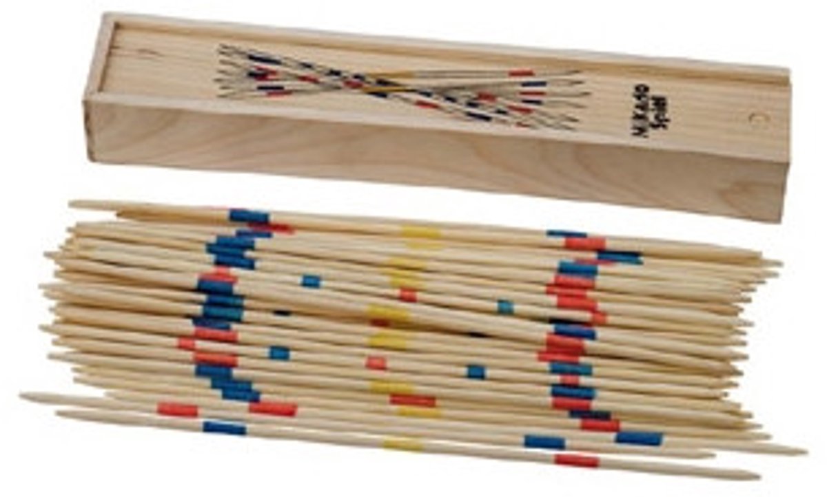 Massamarkt Mikado - Houten kistje 25 cm