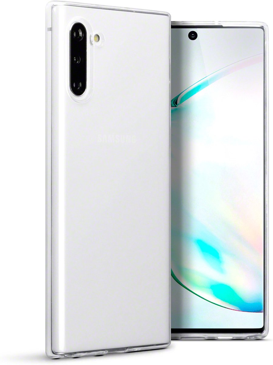 Qubits - Softcase hoes - Geschikt voor Samsung Galaxy Note 10 - Transparant