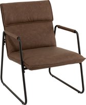 Stoel | metaal | bruin | 58x77x (h)85 cm