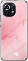 6F hoesje - geschikt voor Xiaomi Mi 11 -  Transparant TPU Case - Coral Marble #ffffff