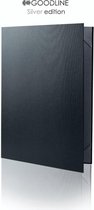 Goodline® - Luxe Metallic Zilveren Menumap - 2x A4 - Silver Edition