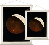 Partial Eclipse of the Moon, Étienne Léopold Trouvelot - Foto op Textielposter - 45 x 60 cm