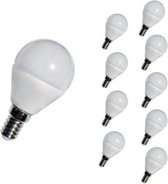 E14 LED-lamp 6W 220V G45 240 ° (pakket van 10) - Warm wit licht