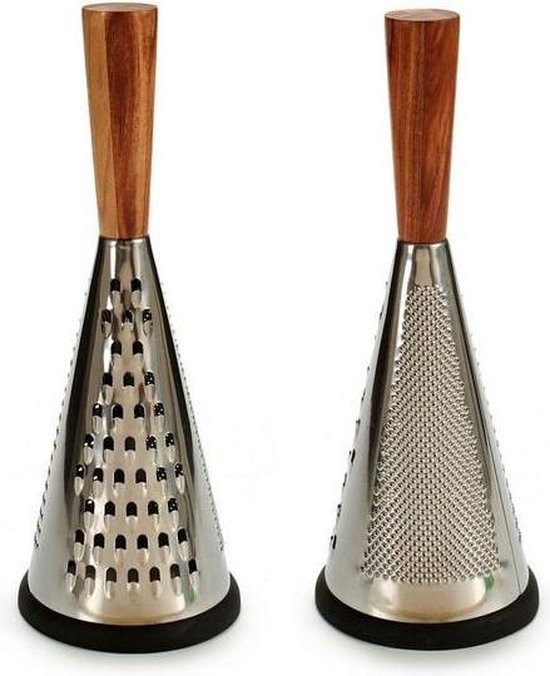 Râpe inox conique 3 faces avec manche bois 35 cm - Ustensiles de cuisine -  Râpes de