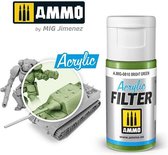 AMMO MIG 0810 Acrylic Filter Bright Green - 15ml Effecten potje