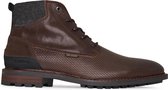 PME Legend - Heren Veterschoenen Huffster Dark Brown - Bruin - Maat 45