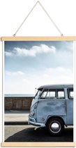 JUNIQE - Posterhanger Wolfsburg Surf Blue -40x60 /Blauw