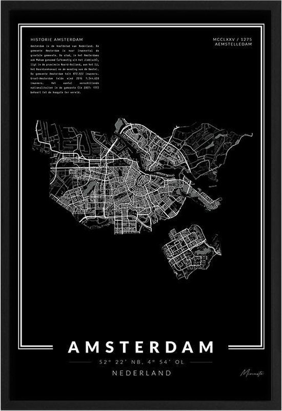 Poster Stad Amsterdam