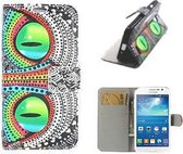 Samsung Grand i9082 Hoesje Wallet Case Snake Eyes